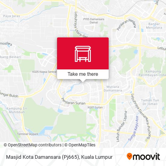 Peta Masjid Kota Damansara (Pj665)