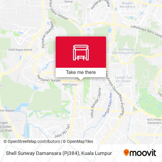 Shell Sunway Damansara (Pj384) map