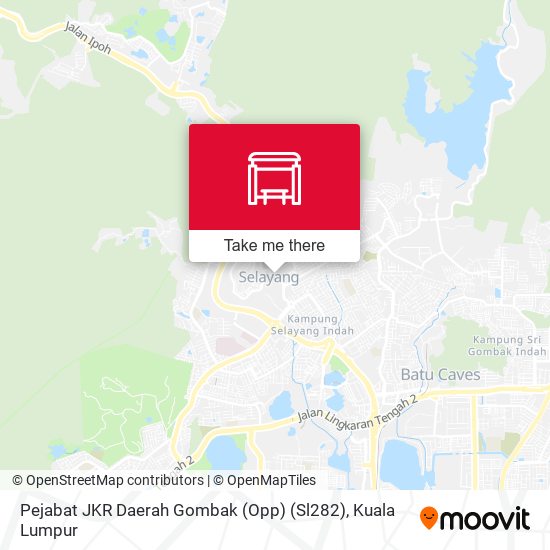 Pejabat JKR Daerah Gombak (Opp) (Sl282) map