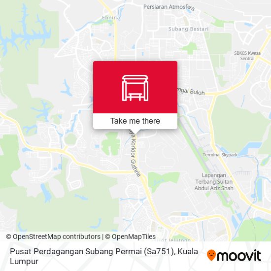 Pusat Perdagangan Subang Permai (Sa751) map