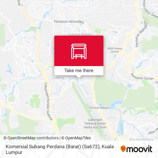 Komersial Subang Perdana (Barat) (Sa672) map