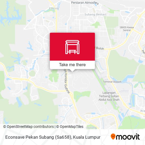 Econsave Pekan Subang (Sa658) map