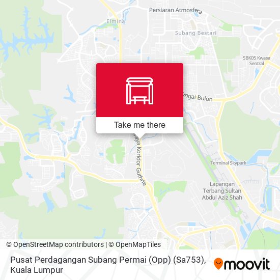 Peta Pusat Perdagangan Subang Permai (Opp) (Sa753)