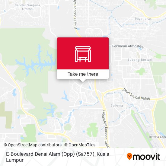 Peta E-Boulevard Denai Alam (Opp) (Sa757)