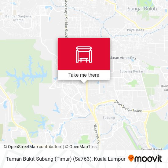 Peta Taman Bukit Subang (Timur) (Sa763)