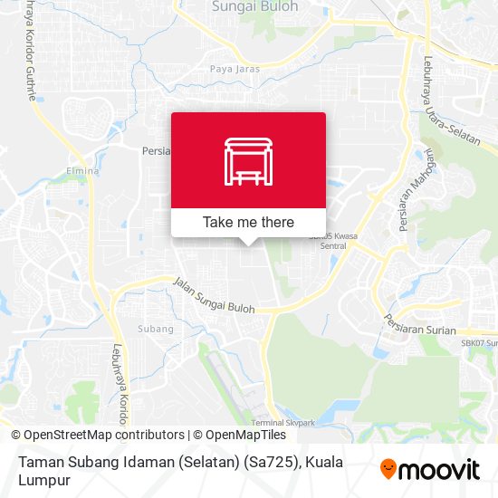 Peta Taman Subang Idaman (Selatan) (Sa725)