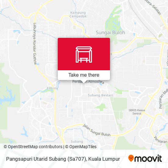 Peta Pangsapuri Utarid Subang (Sa707)