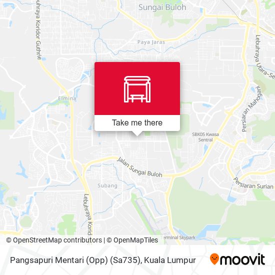 Peta Pangsapuri Mentari (Opp) (Sa735)