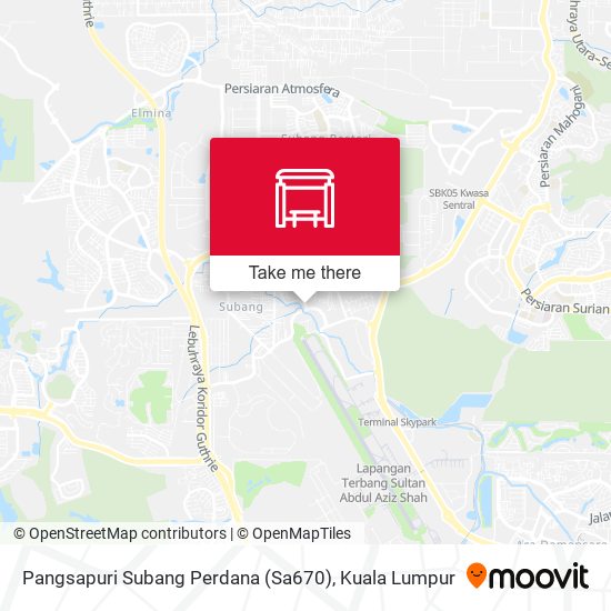 Peta Pangsapuri Subang Perdana (Sa670)