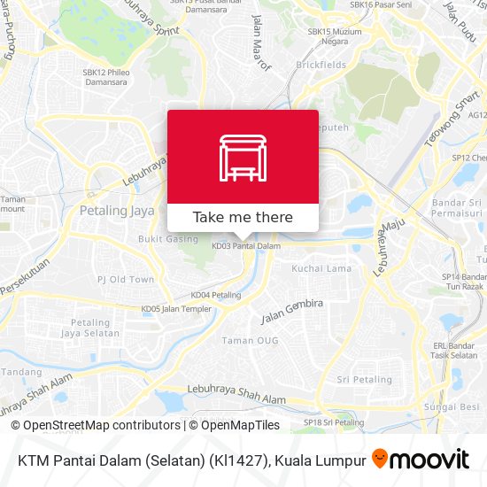 KTM Pantai Dalam (Selatan) (Kl1427) map