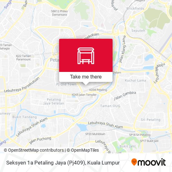 Peta Seksyen 1a Petaling Jaya (Pj409)