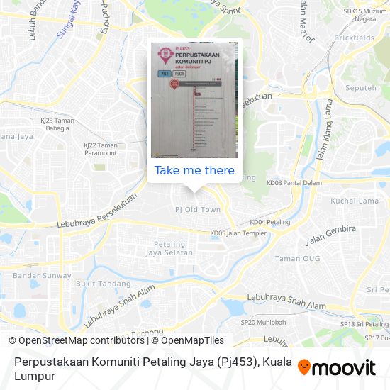 Peta Perpustakaan Komuniti Petaling Jaya (Pj453)