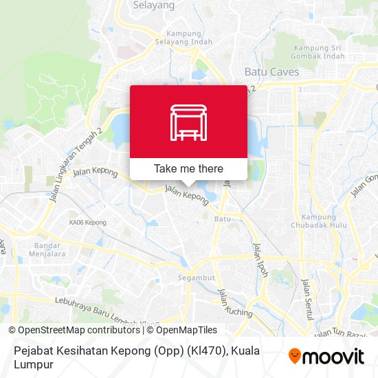 Pejabat Kesihatan Kepong (Opp) (Kl470) map