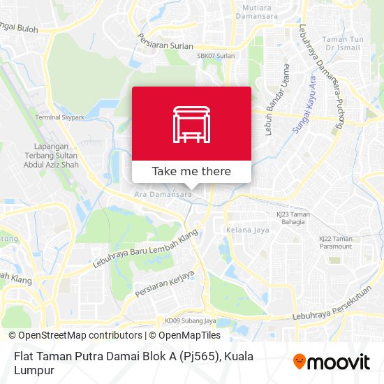 Peta Flat Taman Putra Damai Blok A (Pj565)
