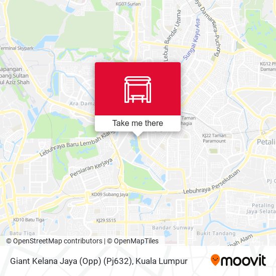 Giant Kelana Jaya (Opp) (Pj632) map