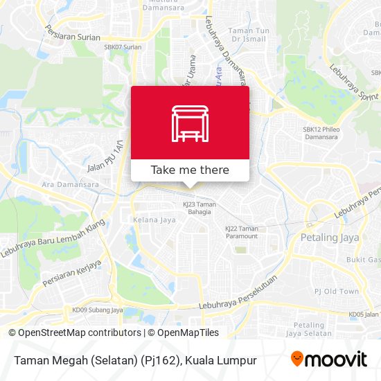 Taman Megah (Selatan) (Pj162) map