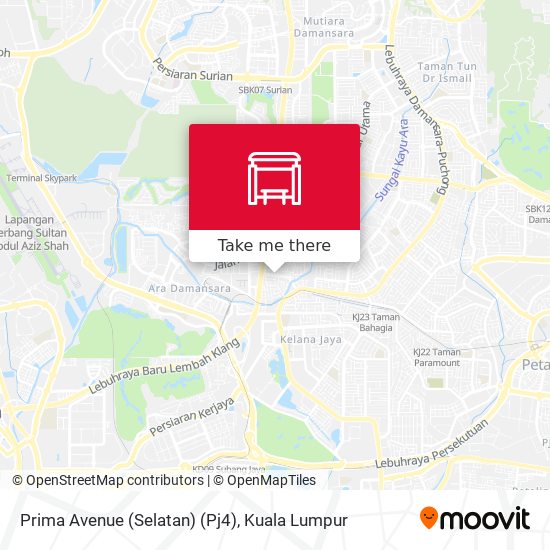 Peta Prima Avenue (Selatan) (Pj4)