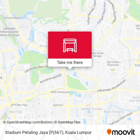 Stadium Petaling Jaya (Pj567) map