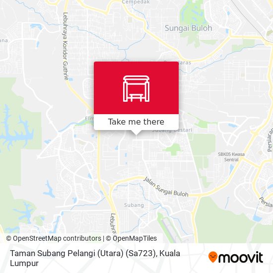 Taman Subang Pelangi (Utara) (Sa723) map