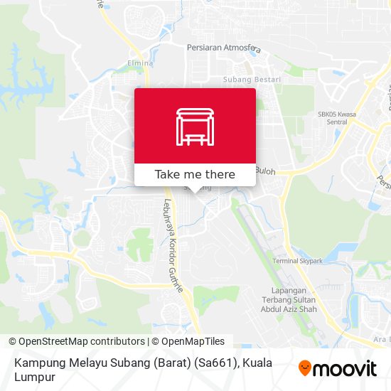 Peta Kampung Melayu Subang (Barat) (Sa661)