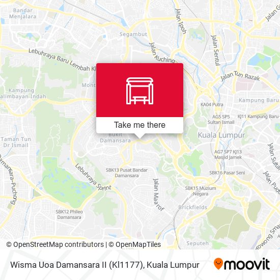 Peta Wisma Uoa Damansara II (Kl1177)