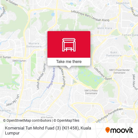 Komersial Tun Mohd Fuad (3) (Kl1458) map