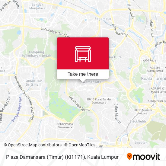 Peta Plaza Damansara (Timur) (Kl1171)