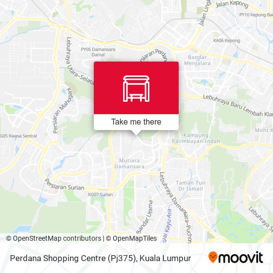 Perdana Shopping Centre (Pj375) map