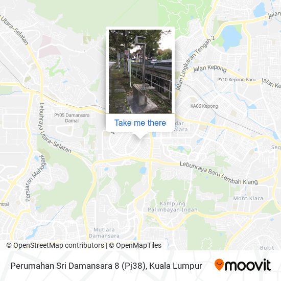 Peta Perumahan Sri Damansara 8 (Pj38)