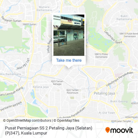 Peta Pusat Perniagaan SS 2 Petaling Jaya (Selatan) (Pj347)