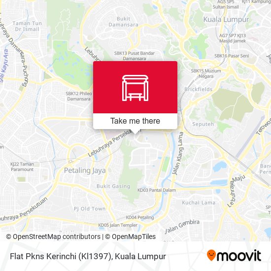 Peta Flat Pkns Kerinchi (Kl1397)