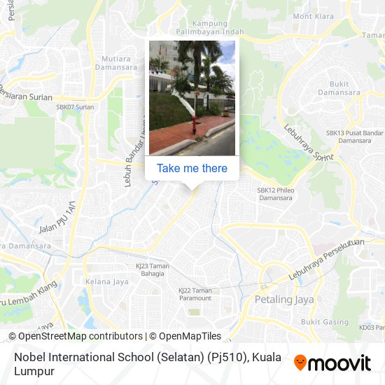 Peta Nobel International School (Selatan) (Pj510)