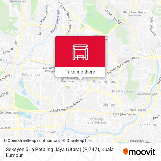 Peta Seksyen 51a Petaling Jaya (Utara) (Pj747)