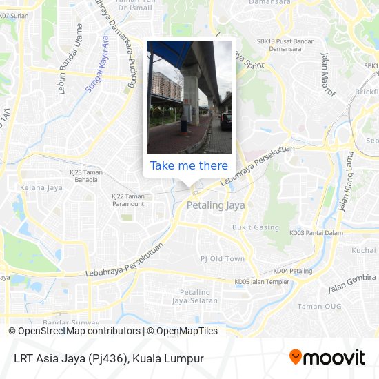 LRT Asia Jaya (Pj436) map