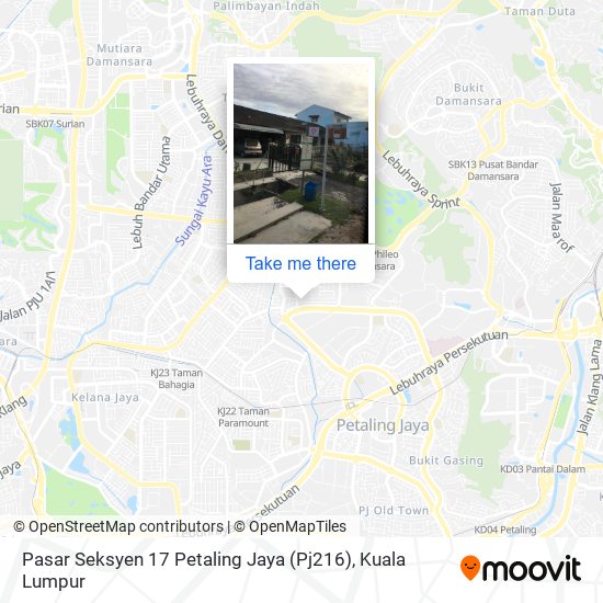 Pasar Seksyen 17 Petaling Jaya (Pj216) map