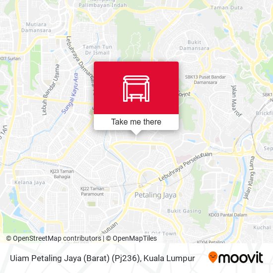 Peta Uiam Petaling Jaya (Barat) (Pj236)