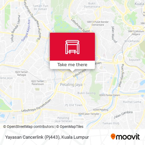 Yayasan Cancerlink (Pj443) map