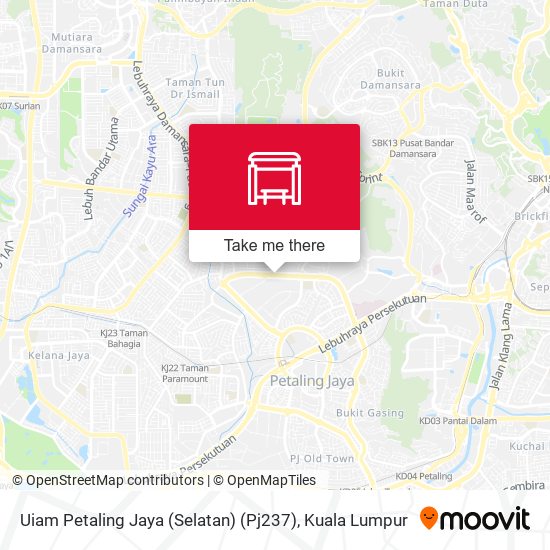 Uiam Petaling Jaya (Selatan) (Pj237) map