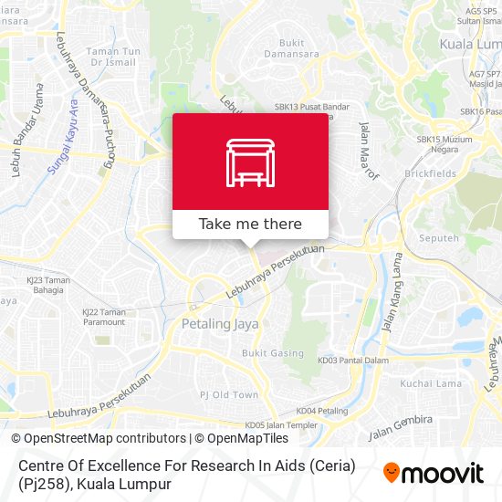 Centre Of Excellence For Research In Aids (Ceria) (Pj258) map