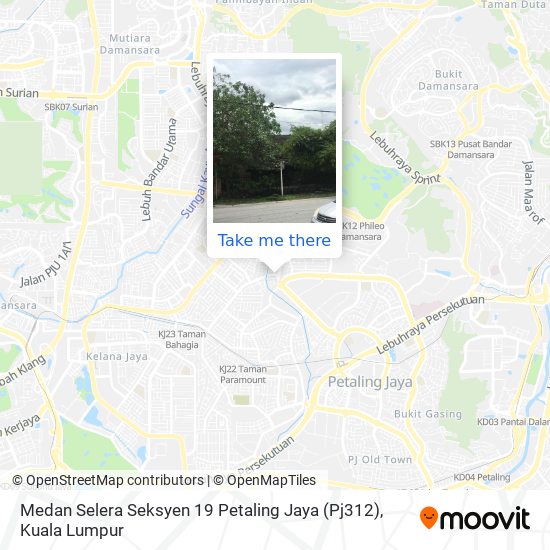 Peta Medan Selera Seksyen 19 Petaling Jaya (Pj312)