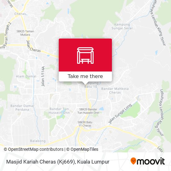 Masjid Kariah Cheras (Kj669) map