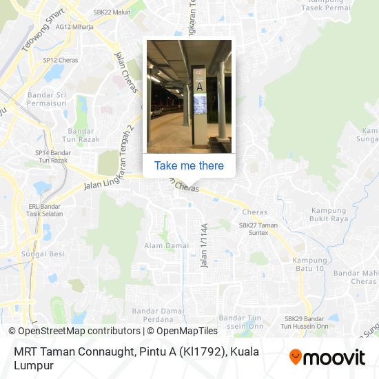 MRT Taman Connaught, Pintu A (Kl1792) map