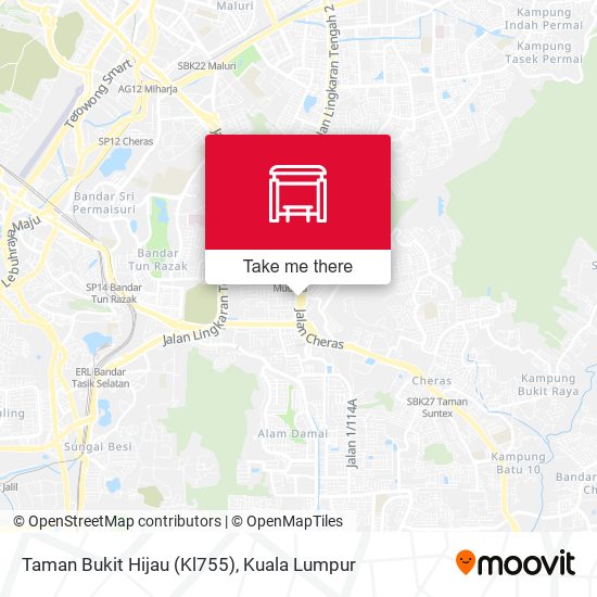 Taman Bukit Hijau (Kl755) map