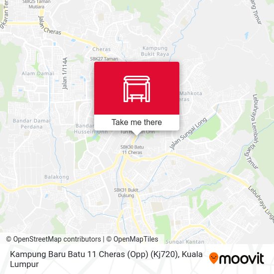 Kampung Baru Batu 11 Cheras (Kj720) map