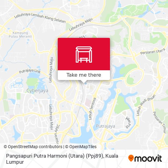 Pangsapuri Putra Harmoni (Utara) (Ppj89) map