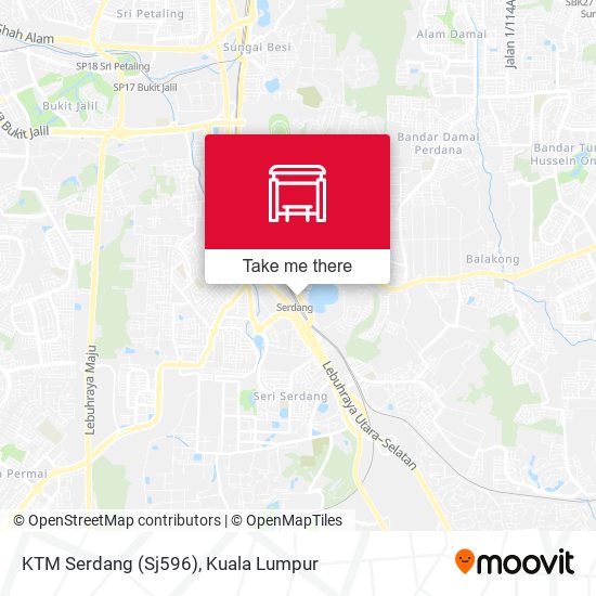 KTM Serdang (Sj596) map