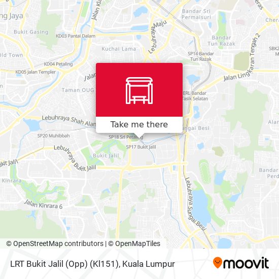 LRT Bukit Jalil (Opp) (Kl151) map