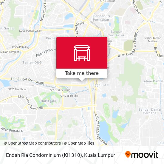 Endah Ria Condominium (Kl1310) map