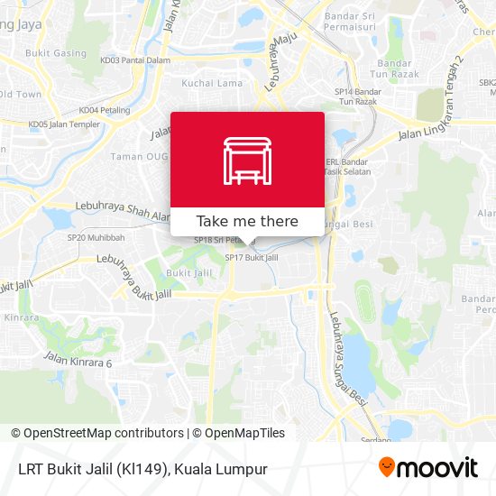 LRT Bukit Jalil (Kl149) map