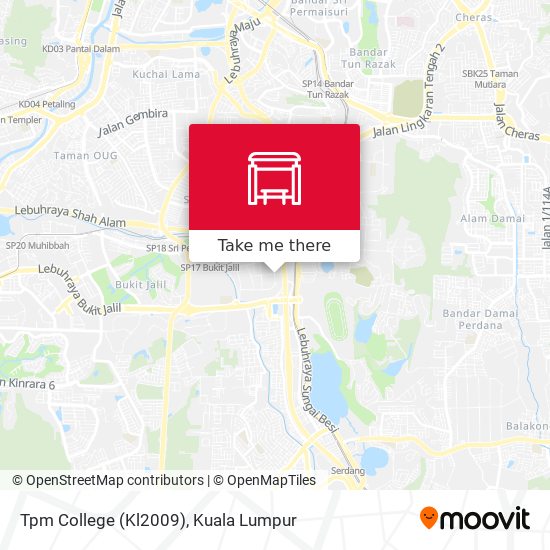 Tpm College (Kl2009) map